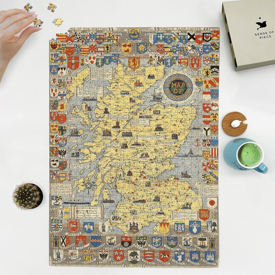 Scotland Illustrated Map Puzzle
