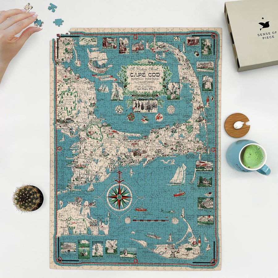 Cape Cod Map Puzzle – Martha’s Vineyard