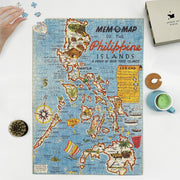 Philippines Mem-O-Map puzzle: puzzle and box on white tabletop