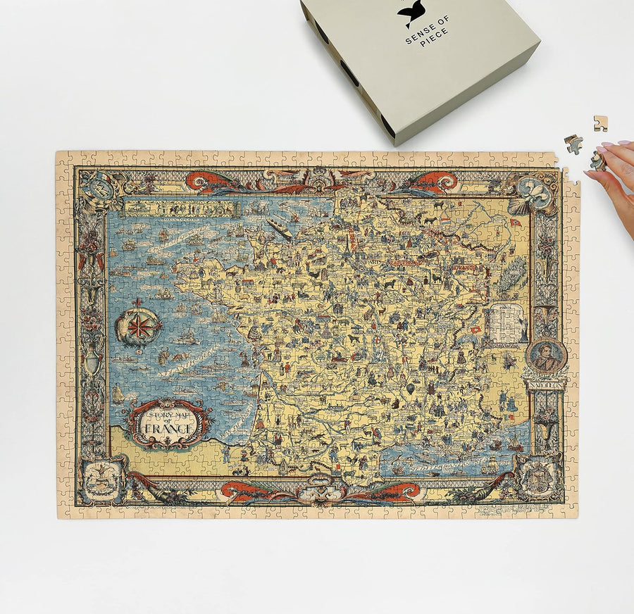 France Illustrated Map Puzzle