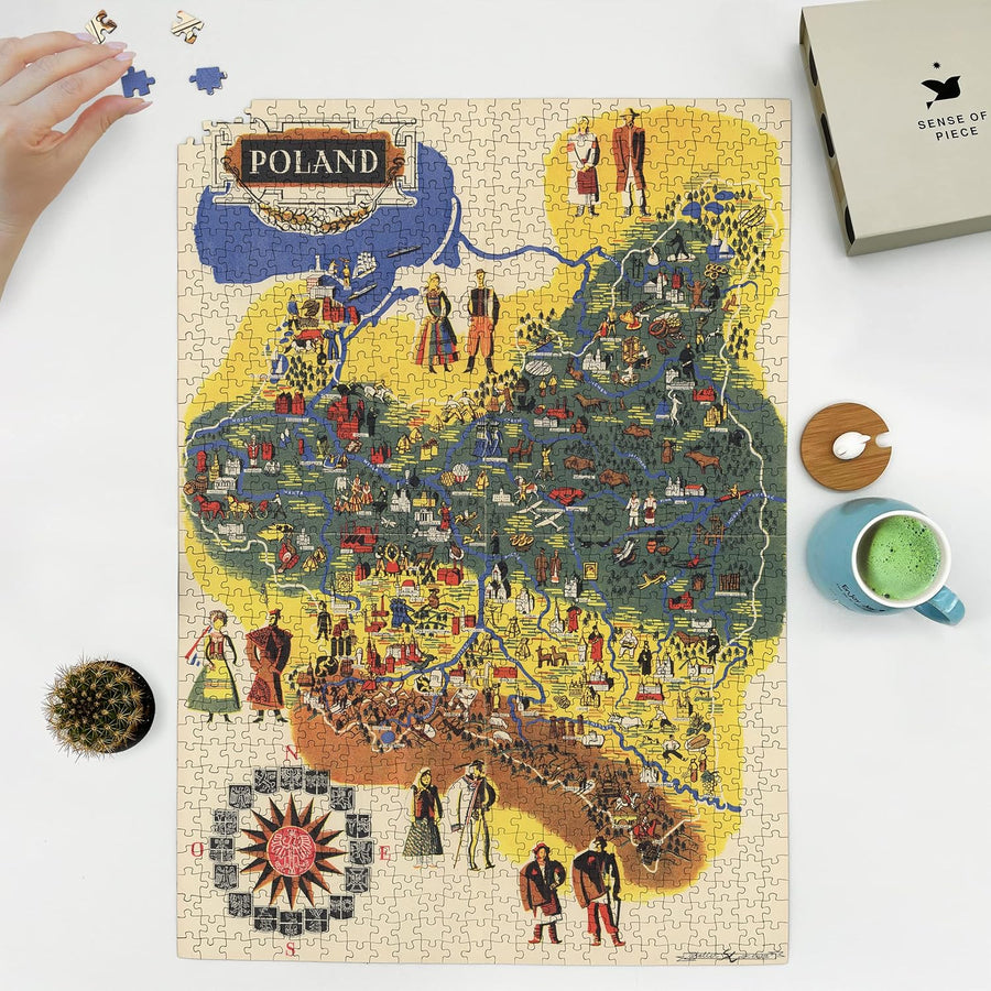 Poland Illustrated Map Puzzle
