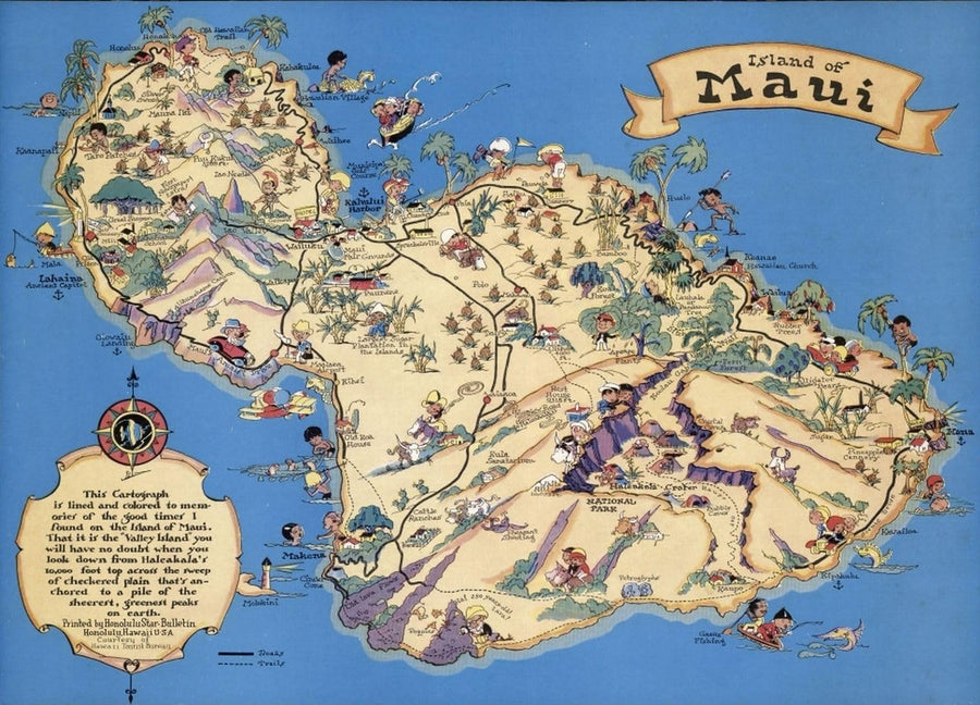Maui Map Puzzle – Vintage Hawaii