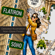 New York City Adventure Map puzzle: flatiron and SoHo area close-up